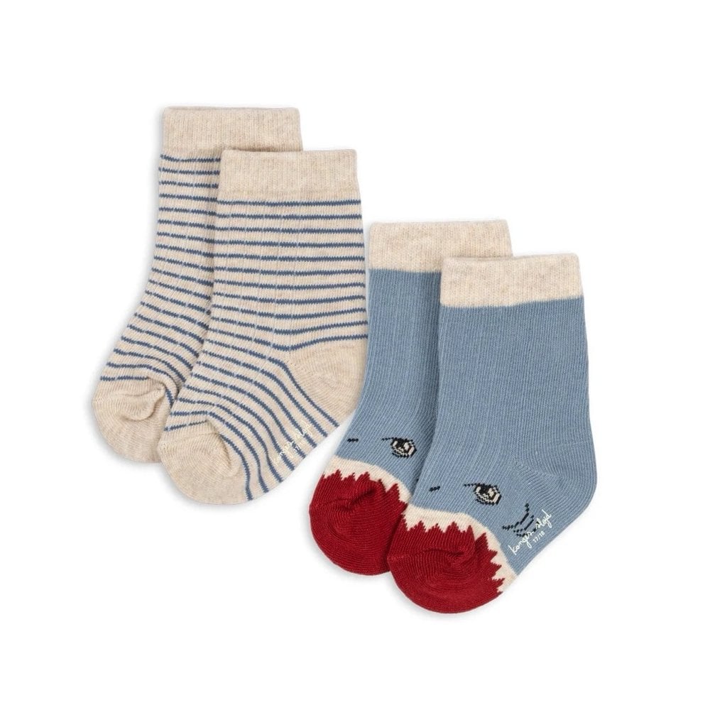 2 PACK SOCKS - SHARK