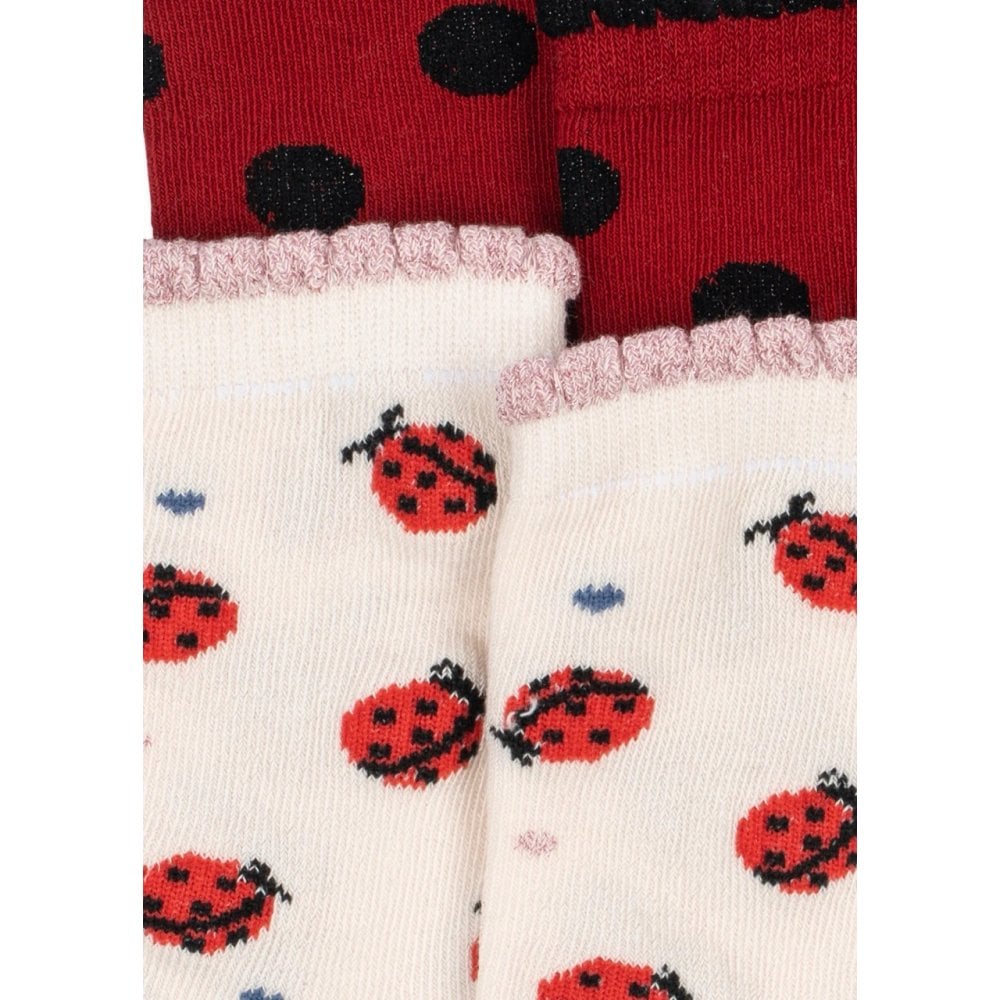 2 PACK SOCKS - LADYBUG