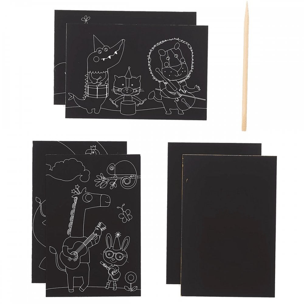 SCRATCH + SCRIBBLE ART KIT - SAFARI PARTY