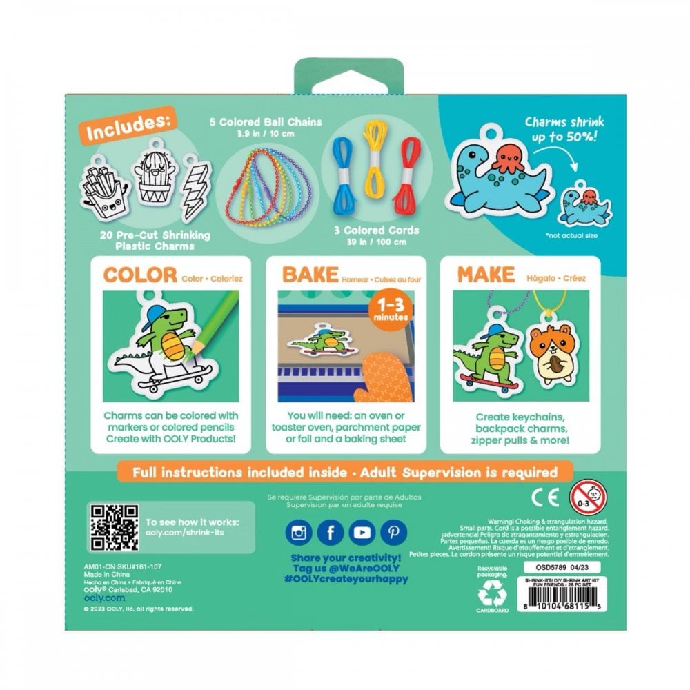 SHRINK ITS DIY SHRINK ART KIT - FUN FRIENDS