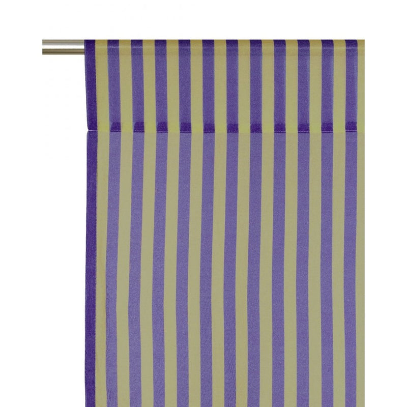 WENDY SHEER VOILE CURTAIN 140X280 - Indigo Stripe