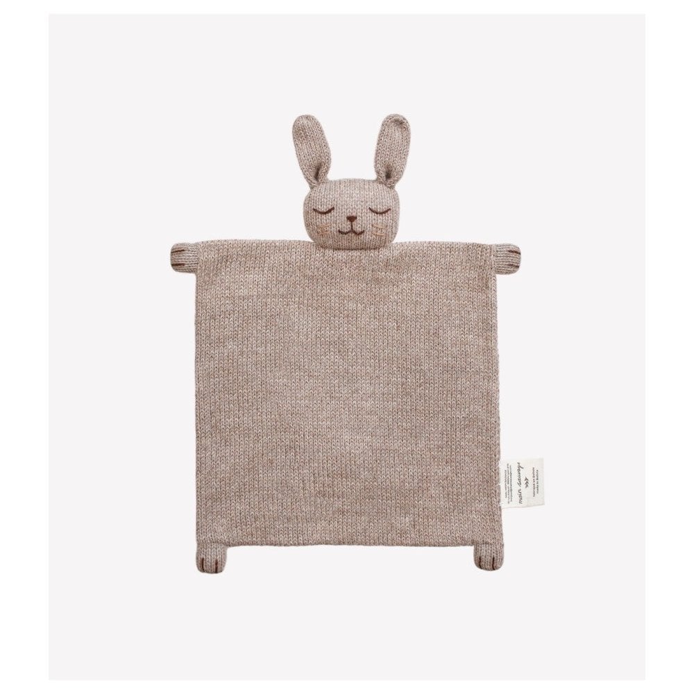 KNIT CUDDLE CLOTH COMFORTER - BUNNY OAT