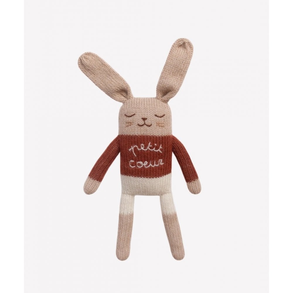 BUNNY KNIT SOFT TOY - PETIT COEUR
