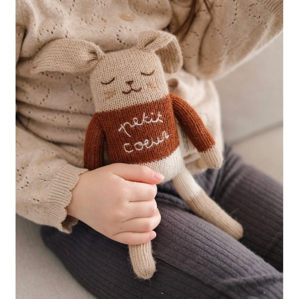 BUNNY KNIT SOFT TOY - PETIT COEUR