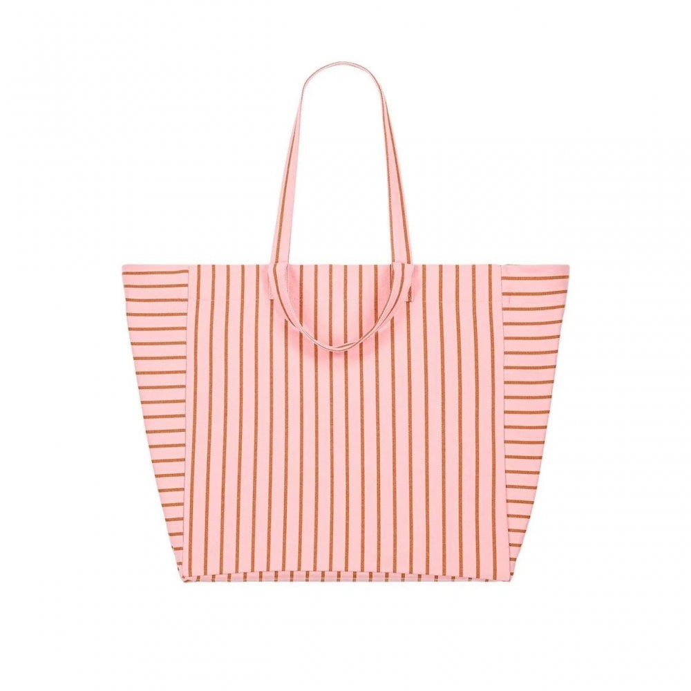 ELISA TOTE BAG TENNIS - PECAN/STRAWBERRY