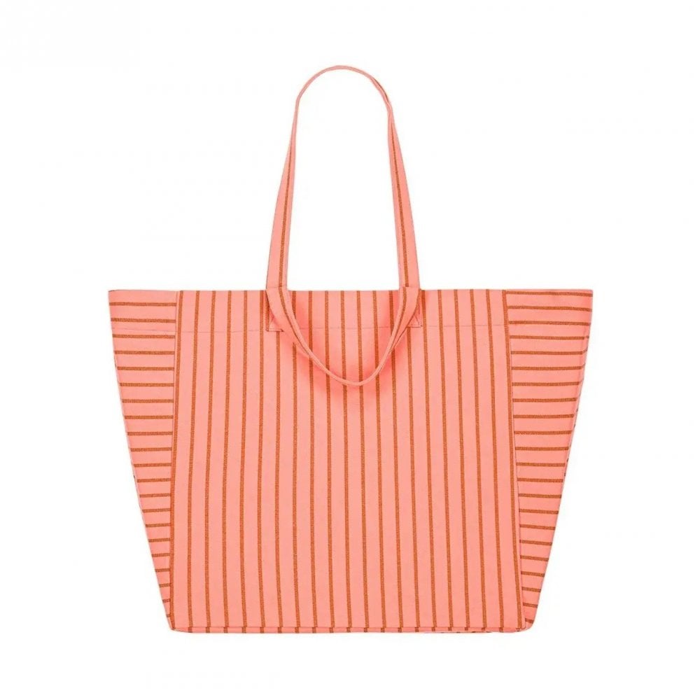 ELISA TOTE BAG TENNIS - PECAN/CORAL