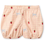DOLLY BOW BABY SET - BERRY/BOW GINGHAM