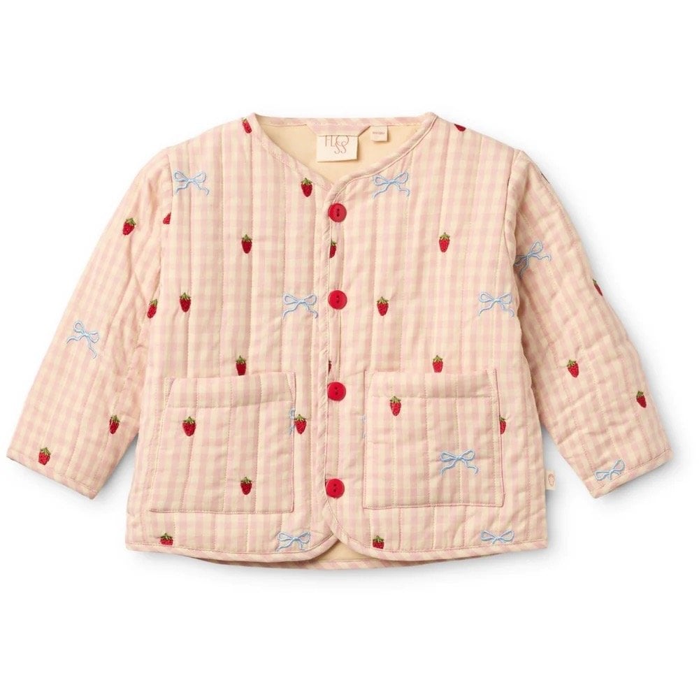 DOLLY BOW JACKET - BERRY/BOW GINGHAM
