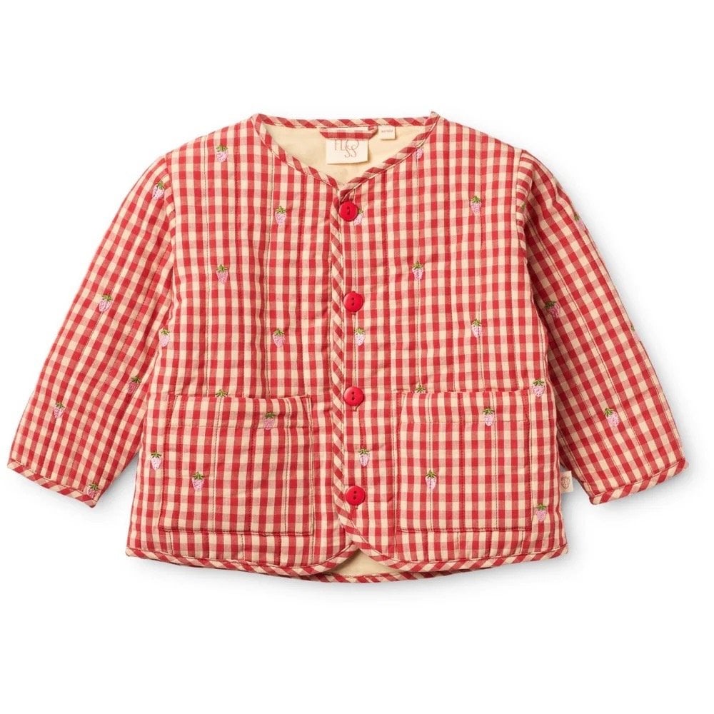 MOLLY PINEBERRY JACKET - RED/PINK BERRY GINGHAM