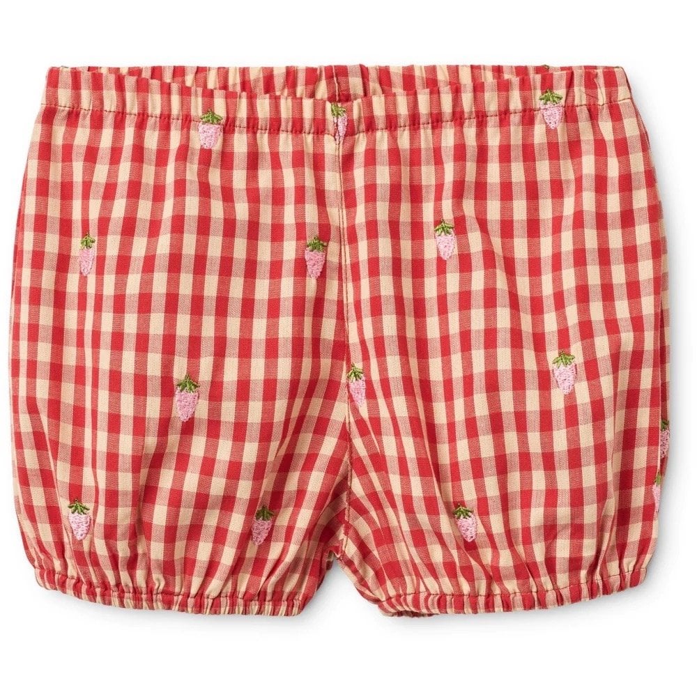 MOLLY PINEBERRY BABY SET - RED/PINK BERRY GINGHAM