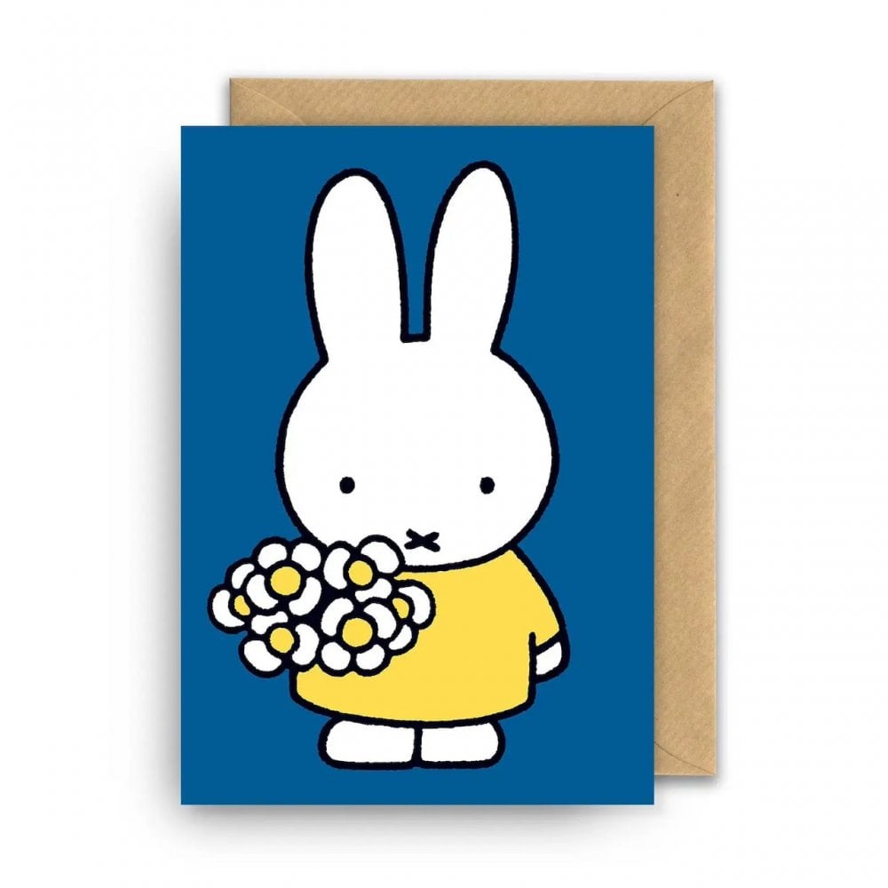 MIFFY MINI CARD - FLOWERS