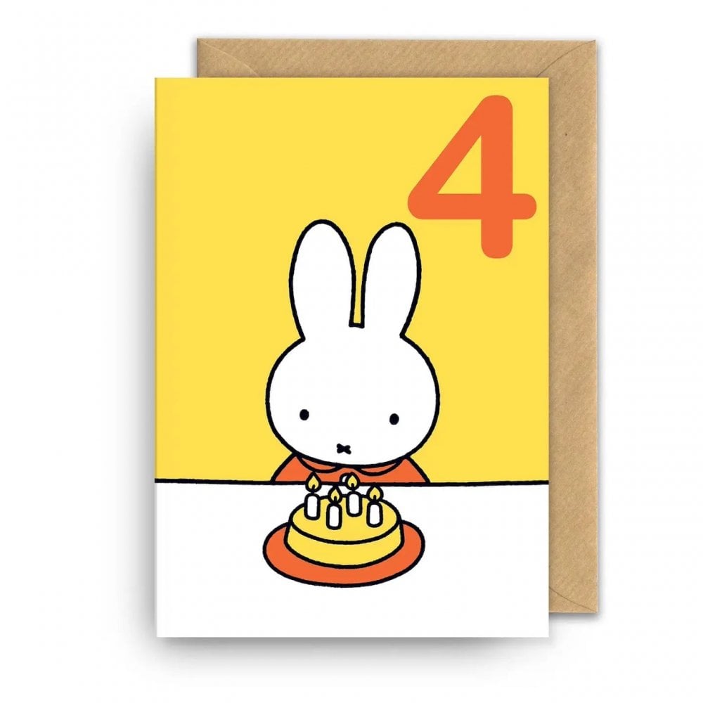 BIRTHDAY CARD MIFFY 4 YEAR