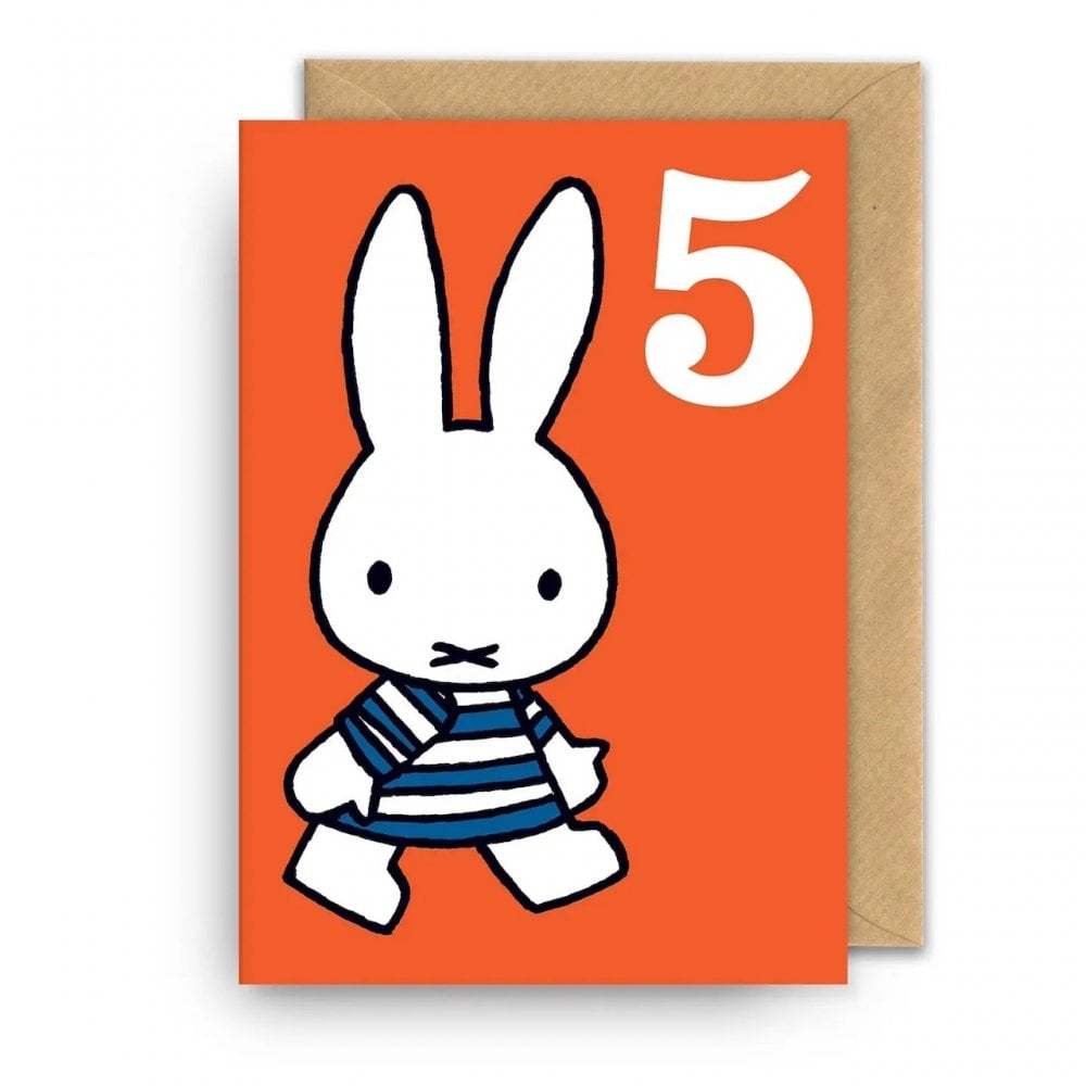 BIRTHDAY CARD MIFFY 5 YEAR