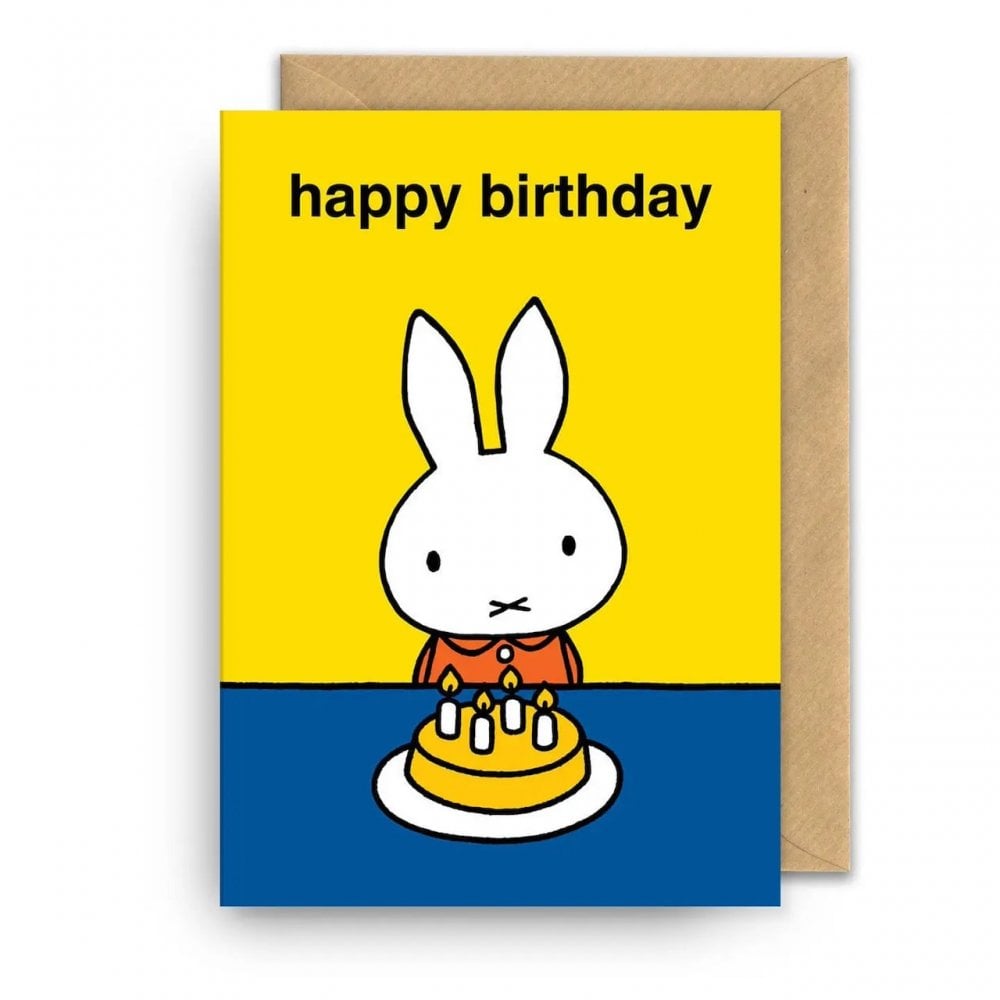 MIFFY HAPPY BIRTHDAY CAKE CARD