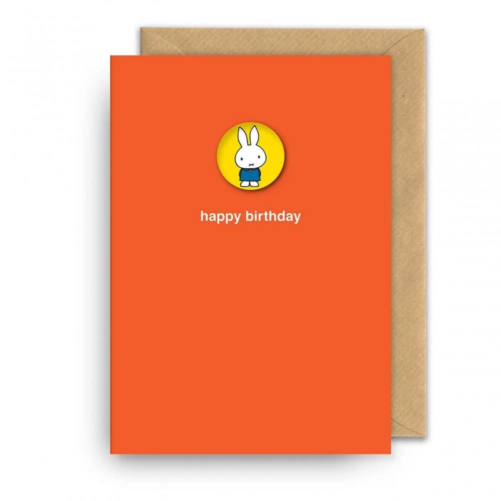 MIFFY - BIRTHDAY BADGE CARD