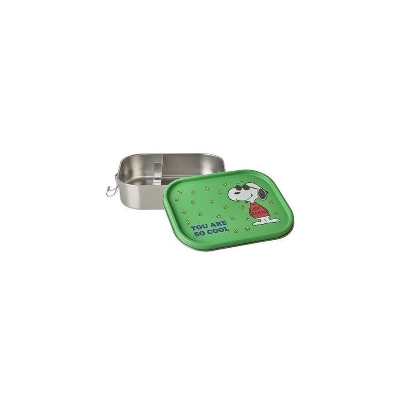 LARGE STAINLESS STEEL SNOOPY LUNCH BOX - Green