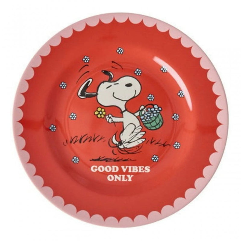 MELAMINE PLATE SNOOPY - Red