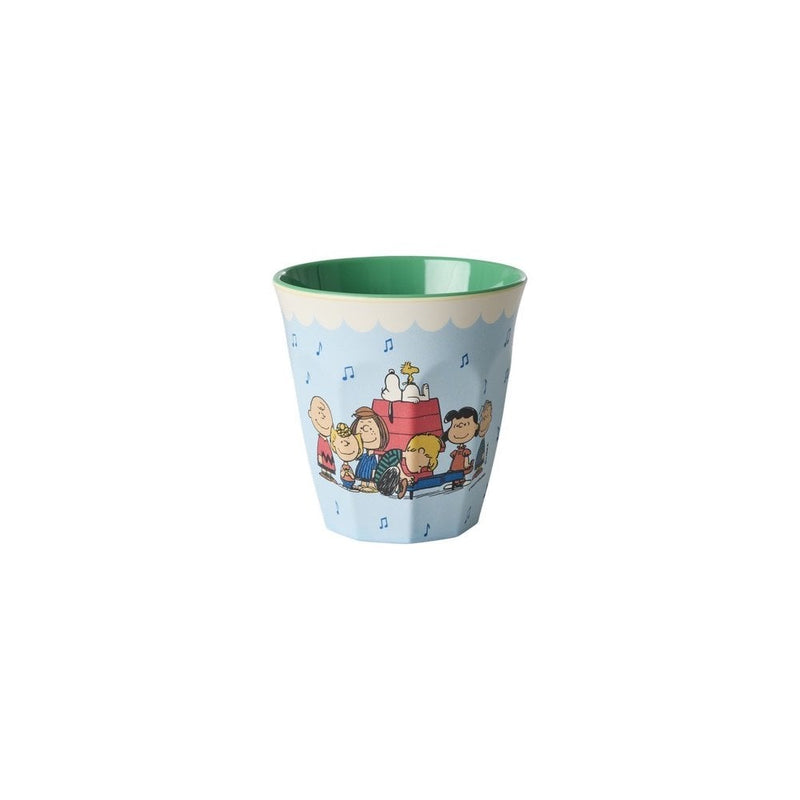 MEDIUM MELAMINE CUP SNOOPY - sOFT bLUE