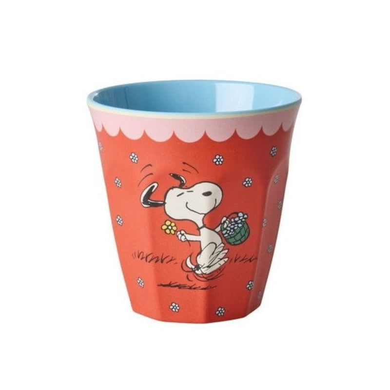 MEDIUM MELAMINE CUP SNOOPY - Red