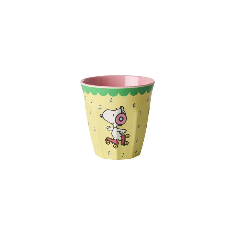 MEDIUM MELAMINE CUP SNOOPY - Yellow