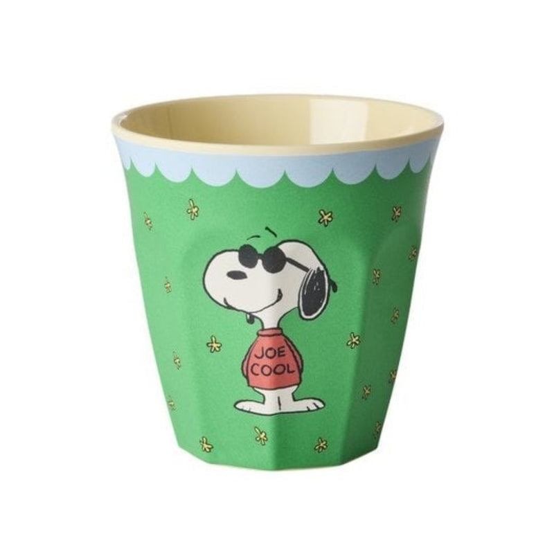 MEDIUM MELAMINE CUP SNOOPY - Green