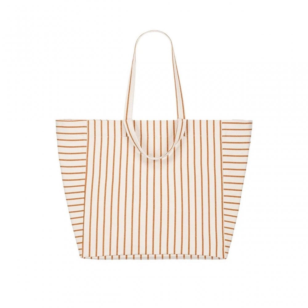ELISA TOTE BAG TENNIS - PECAN/GREIGE