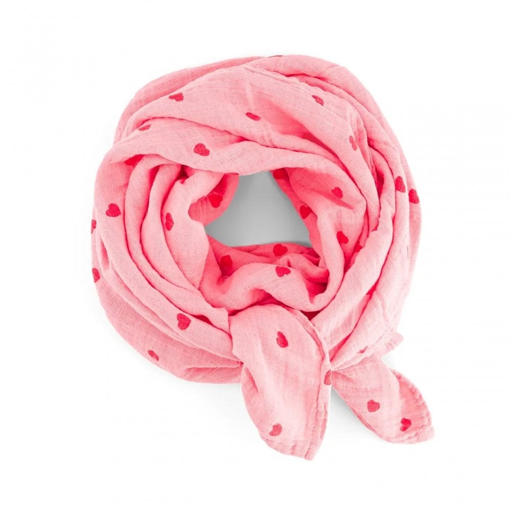 BIANCA SWADDLE - HEART FLAMINGO