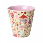 MELAMINE KIDS CUP - PINK FUN FAIR PRINT