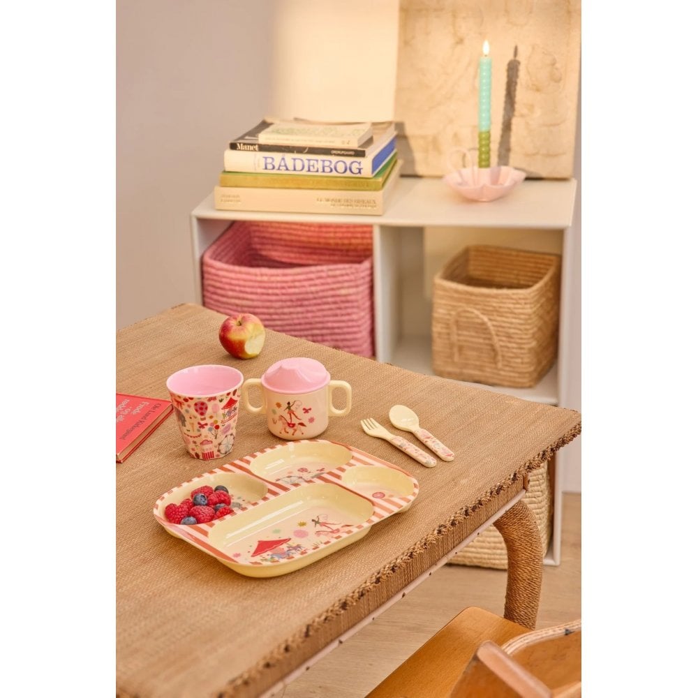 MELAMINE KIDS CUP - PINK FUN FAIR PRINT