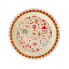 MELAMINE PLATE - PINK FUN FAIR PRINT
