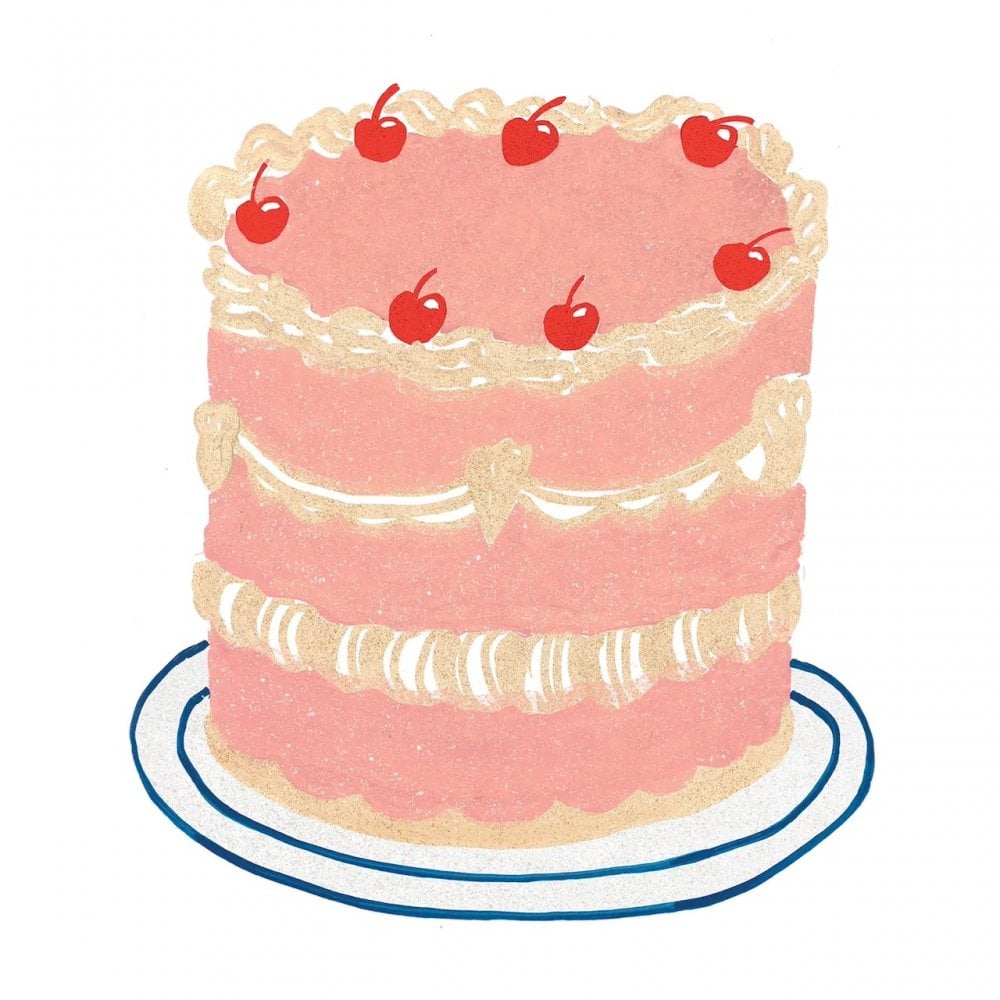 PARTY CAKE STICKER