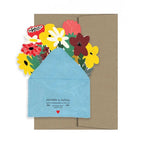 THANK YOU FLOWERS - DIE CUT CARD