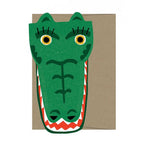 CROCODILE DIE CUT CARD