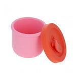 SMALL SILICONE STORAGE POT - PINK/RED