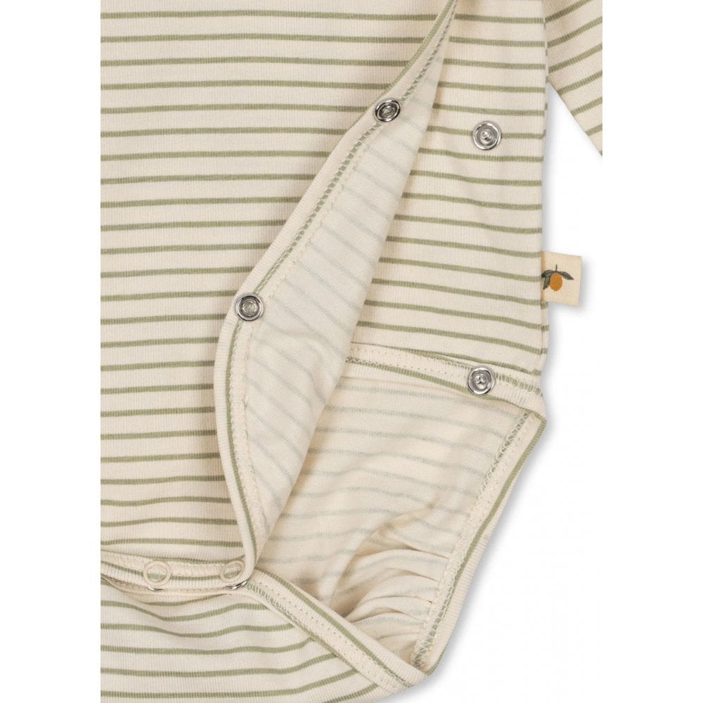 LONG SLEEVE NEWBORN BODY - TEA STRIPE
