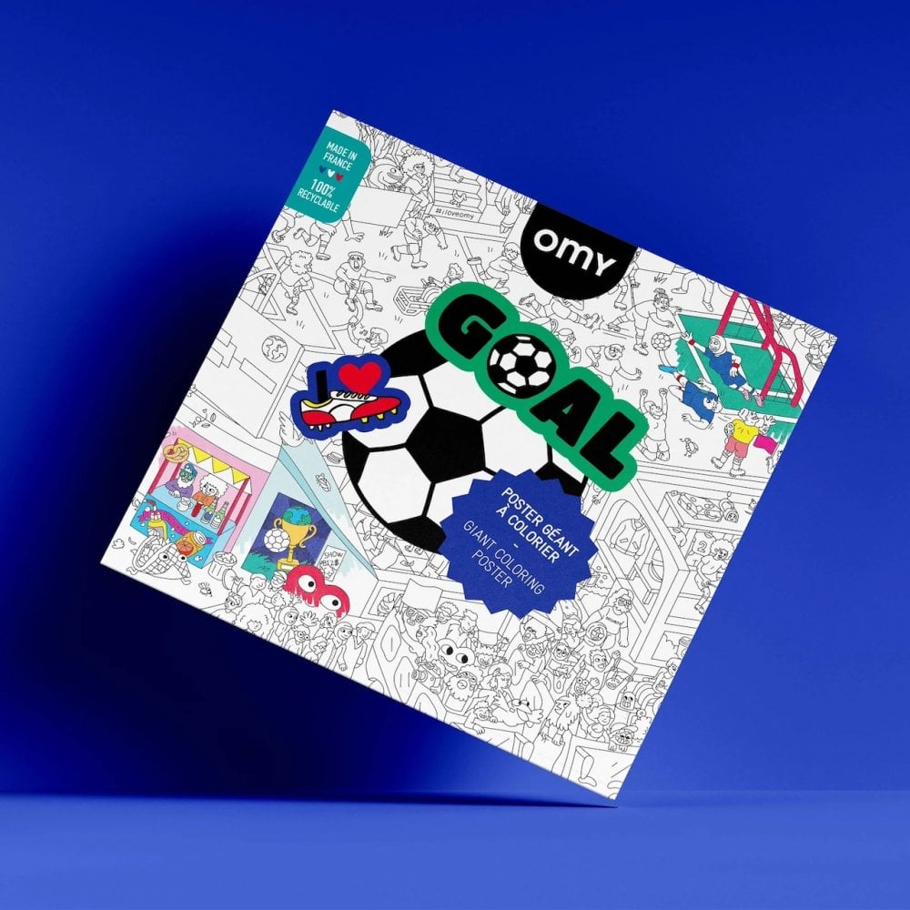 GIANT COLOURING POSTER - FOOTBALL
