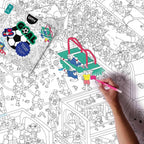 GIANT COLOURING POSTER - FOOTBALL