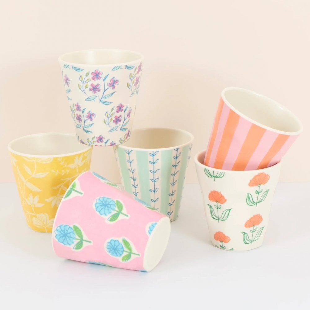 6 FLORA REUSABLE CUPS
