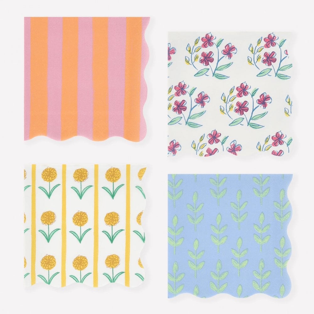 16 FLORA NAPKINS