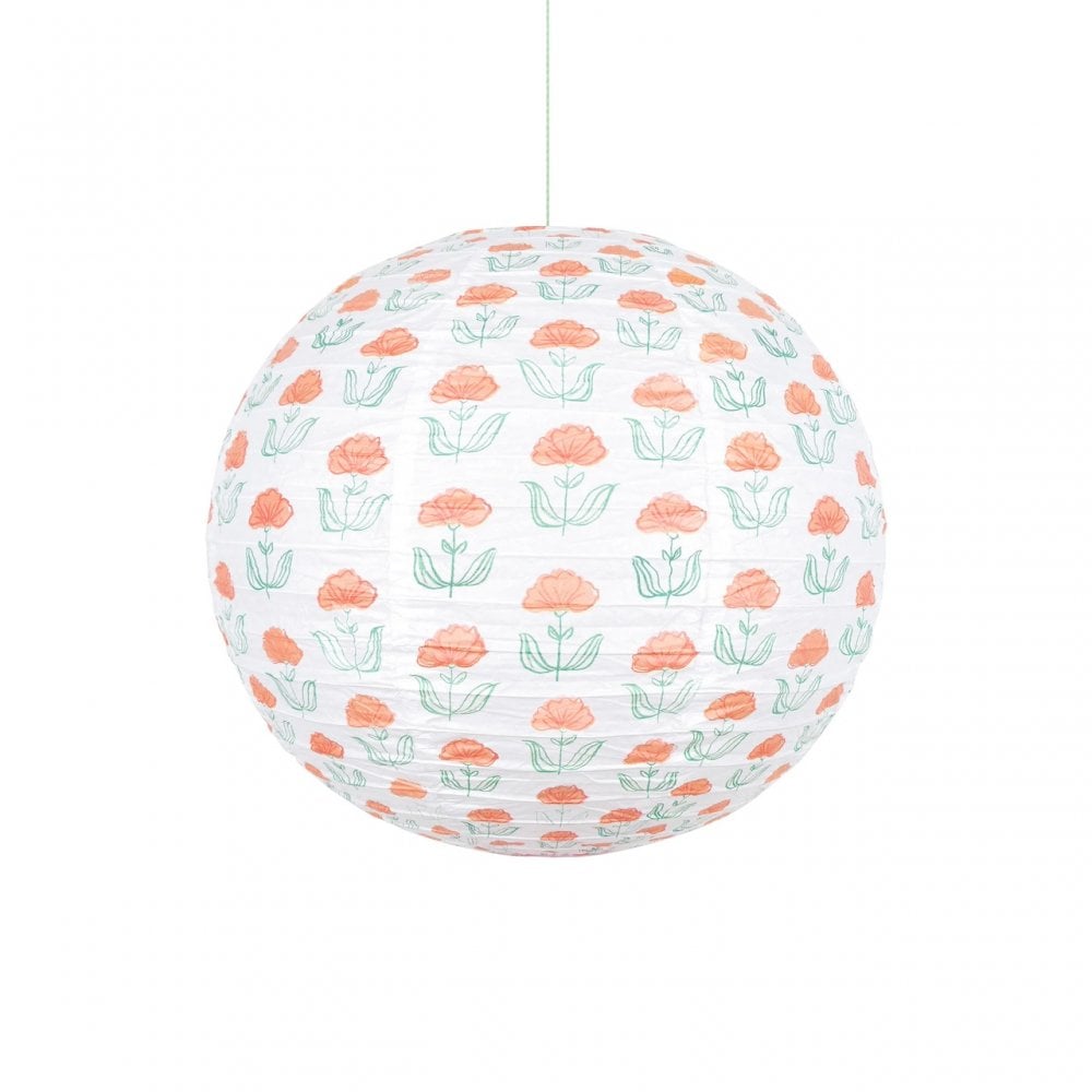 FLORA ORANGE + BLUE LANTERNS