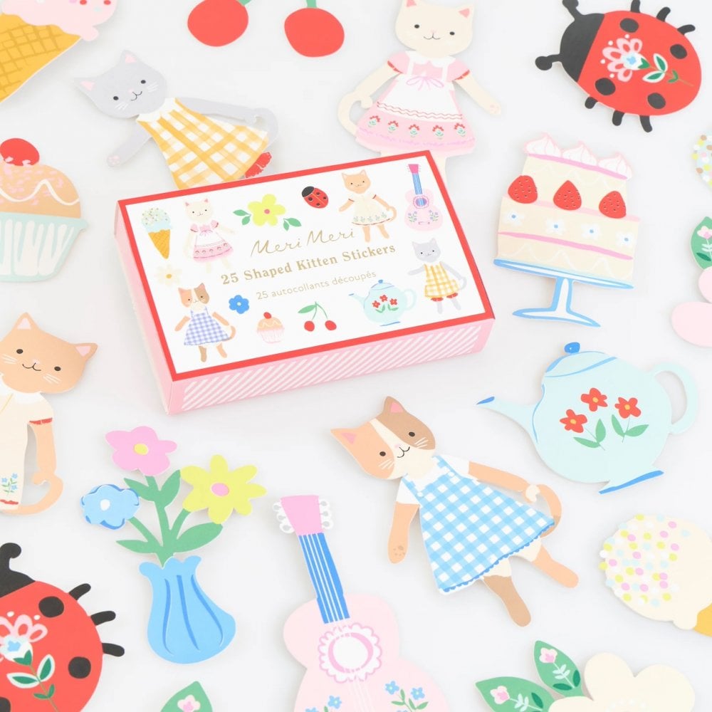 KITTEN CLUB SHAPES STICKERS