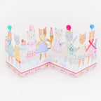 KITTEN CLUB CONCERTINA BIRTHDAY CARD