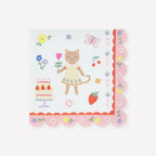 16 KITTEN CLUB LARGE NAPKINS