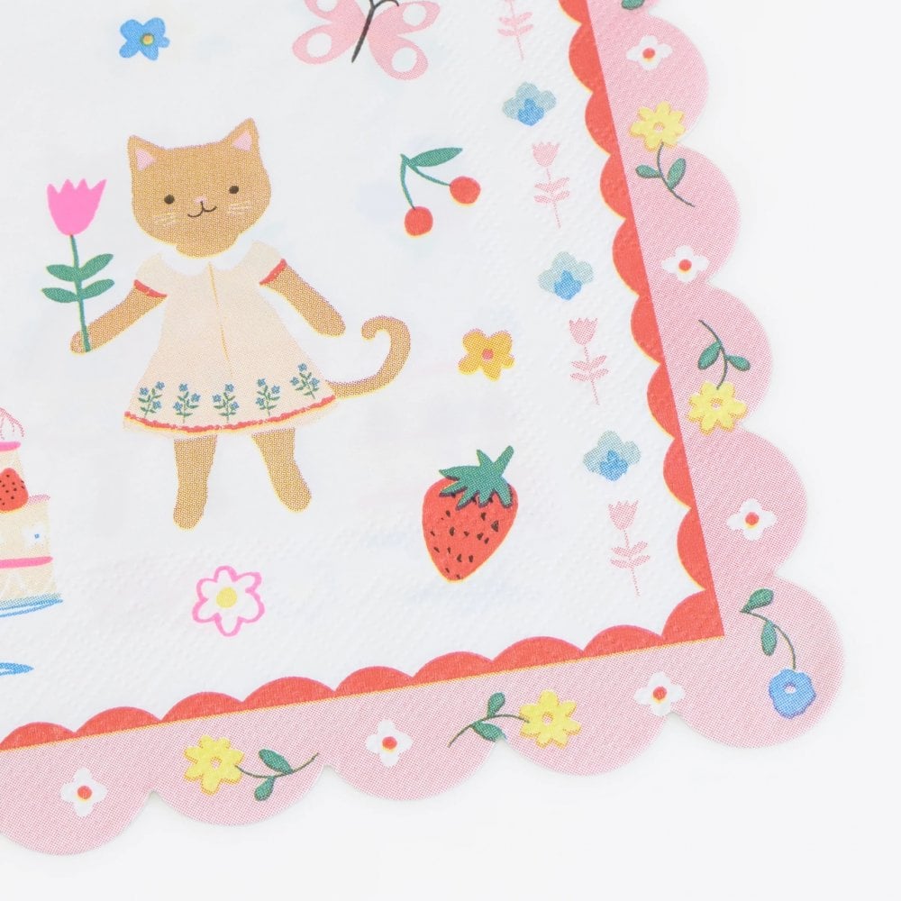16 KITTEN CLUB LARGE NAPKINS