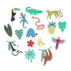 JUNGLE JAMBOREE SHAPED STICKERS