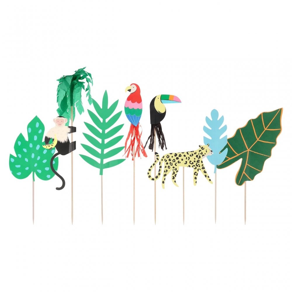 JUNGLE JAMBOREE CAKE TOPPERS