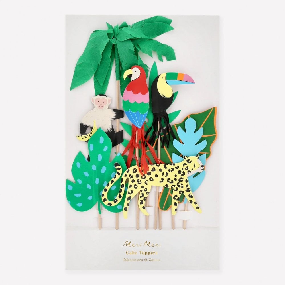 JUNGLE JAMBOREE CAKE TOPPERS