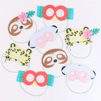 8 JUNGLE JAMBOREE PARTY MASKS