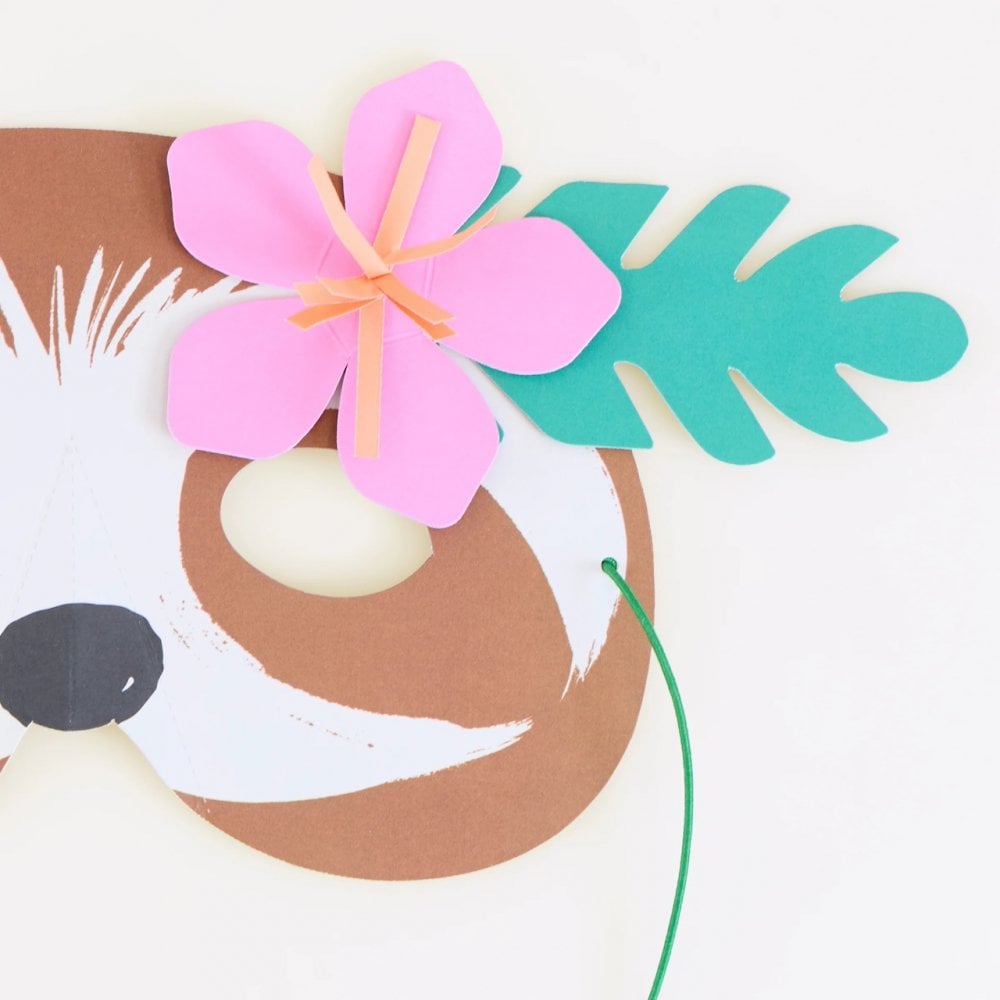8 JUNGLE JAMBOREE PARTY MASKS