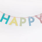 HAPPY BIRTHDAY GARLAND - MIXED GLITTER
